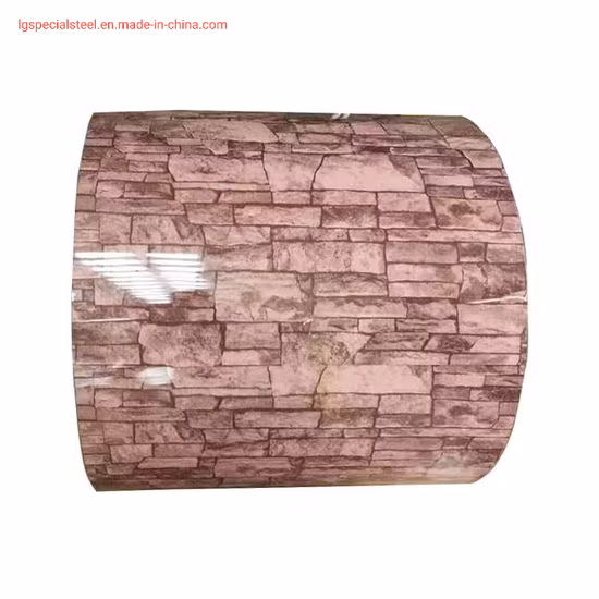 メーカー スポットレンガ木目カラースチールコイルレンガ木目カラーコーティングプレート迷彩大理石カラースチールロール、カスタムカラープレート/コイル